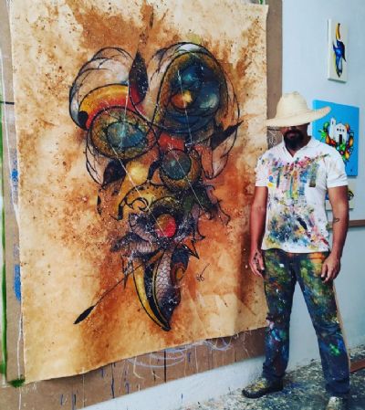 Adriano Ferreira celebra 10 anos de produo artstica com mostra na Galeria Lava Ps