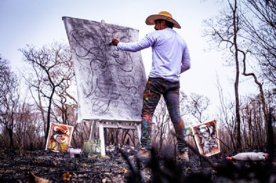 Vote: Curta sobre telas de Adriano Figueiredo retratando o fogo no Pantanal concorre a festival