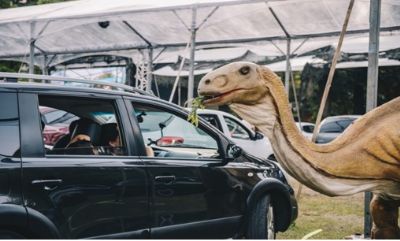 Shopping de Cuiab abre safri entre dinossauros em tamanho real