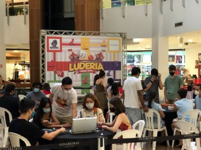 Luderia Goiabeiras promove interatividade com mais de 50 jogos disponveis para brincar