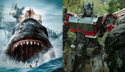 Novo filme do Transformers e terror com tubaro megalodonte estreiam nos cinemas