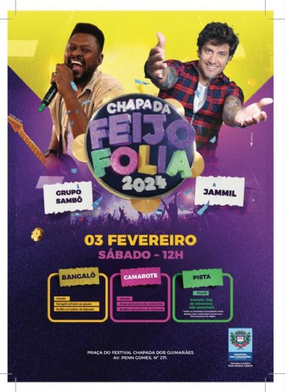 Chapada FeijoFolia 2024: comea a contagem regressiva para o pr-Carnaval em Chapada