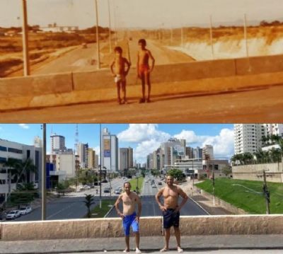 Foto de irmos exibe antes e depois de Avenida em Cuiab
