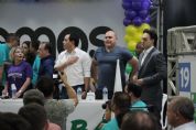 Mendes sinaliza apoio ao Podemos na disputa por Cuiab - veja imagens