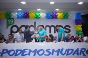 Mendes sinaliza apoio ao Podemos na disputa por Cuiab - veja imagens