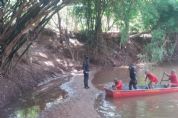 Buscas por menino desaparecido em Rondonpolis so realizadas no Rio Arareau