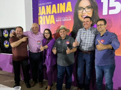Prefeitos do Vale do Arinos comparecem ao lanamento das candidaturas de Janaina Riva e Juarez Costa