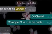 Mensagens mostram que Caboclo pedia para funcionria providenciar vinhos