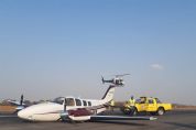 Vdeo | Avio faz pouso de emergncia 'de barriga' em Vrzea Grande