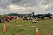 Dois morrem aps avio com paraquedistas fazer pouso de emergncia em Boituva