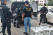 Vdeo | PF apreende 213 kg de droga em carro transportado em caminho-cegonha