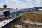 Avio que caiu em fazenda transportava 500 kg de droga