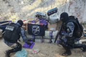 Vdeo | PM apreende mais de 700 kg droga em depsito de faco criminosa