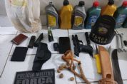 Fotos | Dois suspeitos de participao em ataque na base da Rota do Oeste foram presos
