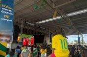 Vdeos e Fotos | Geraes de torcedores se misturam no primeiro jogo do Brasil em Cuiab
