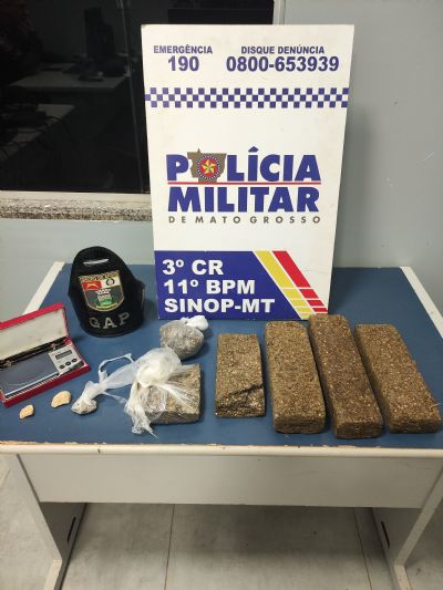 Polcia Militar apreende adolescente em flagrante com tabletes de maconha
