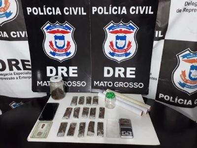 Homem  preso com 15 tabletes de maconha no bairro Vista Alegre
