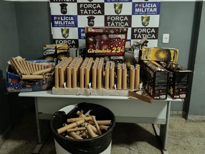 Polcia prende suspeita e apreende fogos de artifcio usados em ao de apologia ao crime organizado