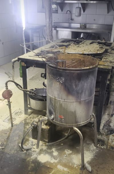 Cozinha do restaurante Galeto Cuiabano pega fogo