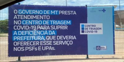 TJ determina que Governo se explique sobre banners com crticas  Prefeitura de Cuiab
