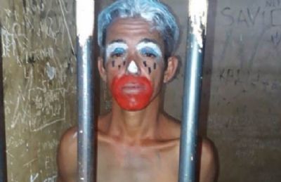 Em MT: homem pintado de palhao se corta e ameaa transmitir HIV