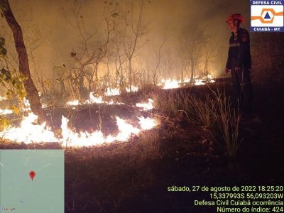 Cuiab atendeu mais de 180 ocorrncias de  incndios de agosto a setembro
