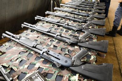 Foras de segurana contam com mais de 22 mil novas armas, em Mato Grosso