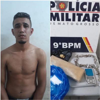 Polcia Militar prende traficante no bairro So Gonalo III em Cuiab