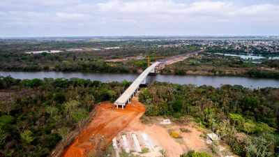 Nova ponte  sobre o Rio Cuiab vai desafogar trnsito na regio do Coxip