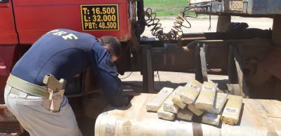 Homem  preso por transportar 200 quilos de maconha em tanque de combustvel
