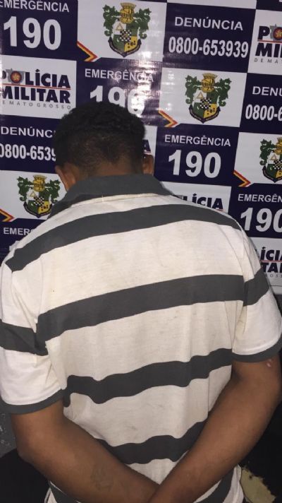 Homem  preso por tentativa de roubo em Barra do Garas