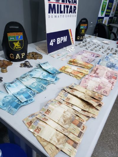 Dono de distribuidora  preso com mais de R$4,8 mil do trfico de drogas