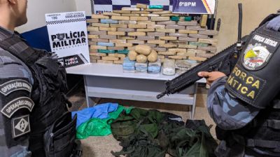 Polcia apreende 112 tabletes de entorpecentes na regio de fronteira