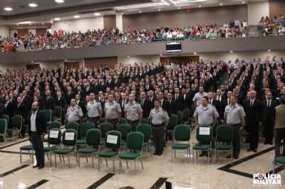 PM realiza aula inaugural do curso de formao de 560 alunos soldados e oficiais