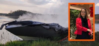 Jovem de 25 anos morre carbonizada aps lancha explodir em Lucas do Rio Verde