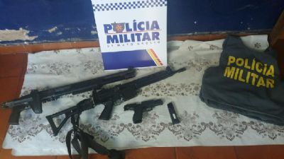 PM prende envolvidos no furto de armas em Alto Paraguai