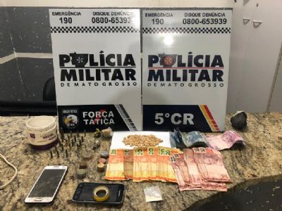 PM apreende drogas e cinco so presos em Cuiab, Barra do Garas e Sinop