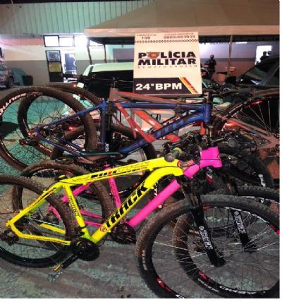 PM recupera cinco bicicletas furtadas de loja especializada em Cuiab