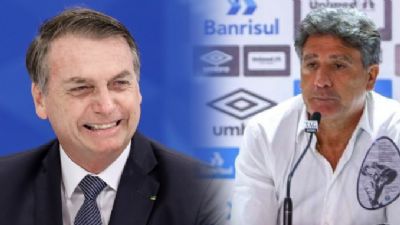 Renato Gacho elogia Bolsonaro e confirma convite para jogo do Grmio