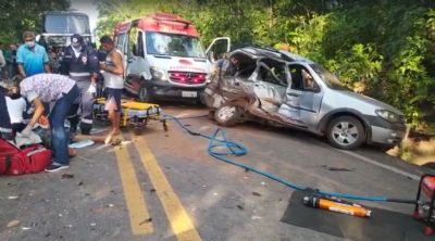 Vdeo | Acidente na estrada de Chapada deixa quatro mortos