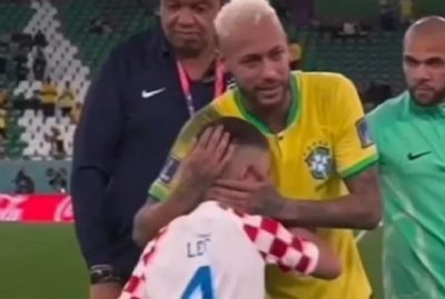 Perisic agradece Neymar por atender filho aps eliminao da Seleo