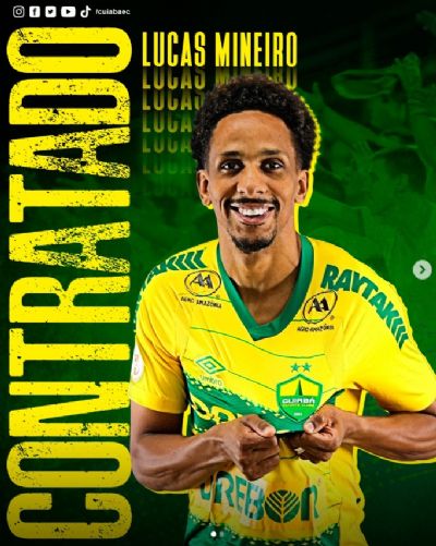 Cuiab anuncia Lucas Mineiro para reforar equipe na srie A