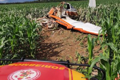 Avio cai e piloto morre em Lucas do Rio Verde