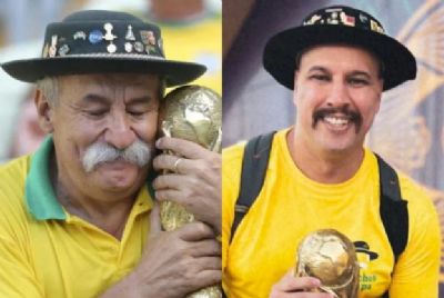 Filhos de Gacho da Copa viajam at o Catar e do sorte para o Brasil