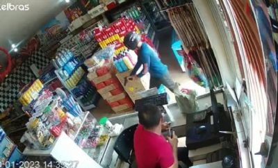 Vdeo | Homem  executado com seis tiros em supermercado em Peixoto de Azevedo