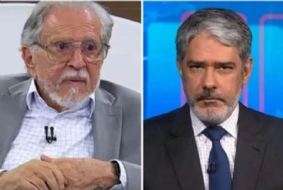 Carlos Alberto de Nbrega sugere que William Bonner sofre na Globo