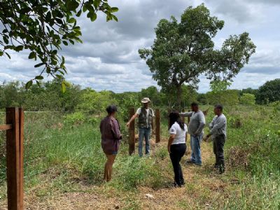 Sema promove recuperao de nascente e plantio de espcies nativas na Baa do Campo