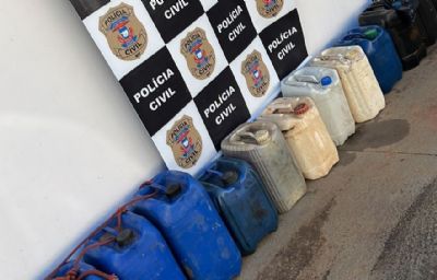 Ladro de diesel  preso em flagrante em Alto Taquari