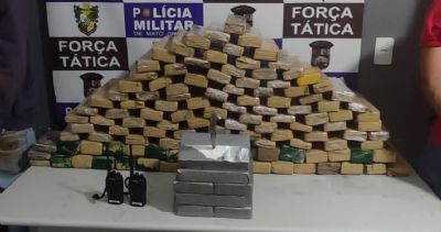 Traficantes so presos com 143 tabletes de maconha e cocana s margens da BR-163