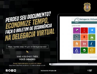 Delegacia Virtual registra quase 100 mil ocorrncias de extravio de documentos